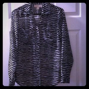 Zebra Print Blouse